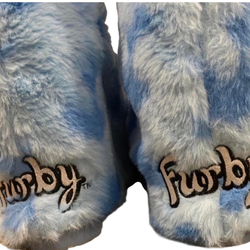 Furby dollskill rare sold out y2k blue furry boots size 7 dolls kill - Picture 4 of 5